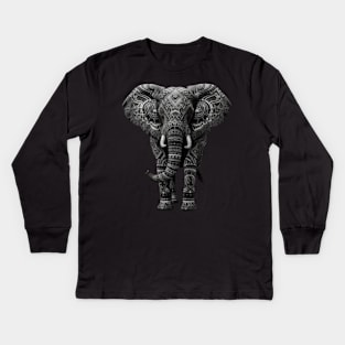 The Desert Elephant Kids Long Sleeve T-Shirt